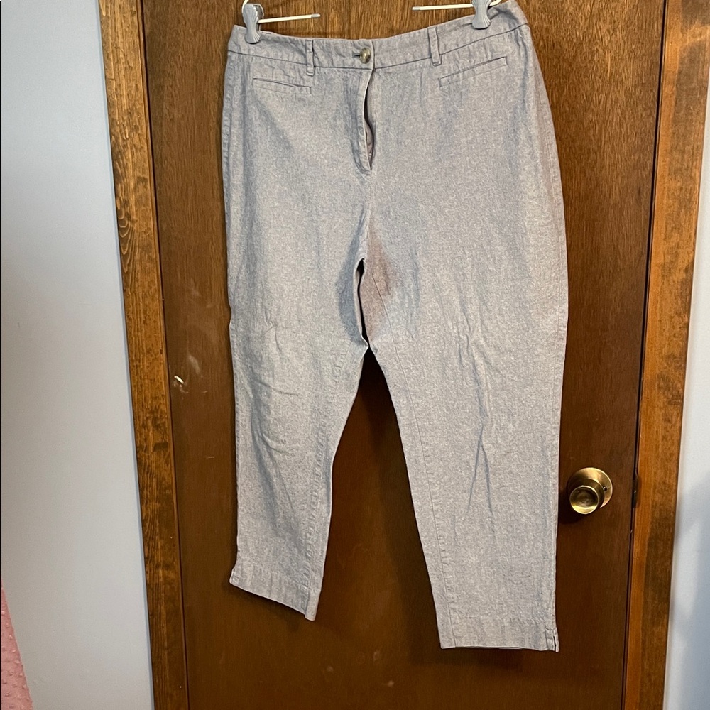 Talbots Blue Textured Pants